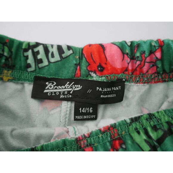 Brooklyn Cloth Youth Boys Christmas Pajama Pants Size 14/16 “Tree Rex” - Picture 10 of 12